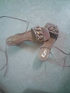 Stylish Strappy Chain Heels