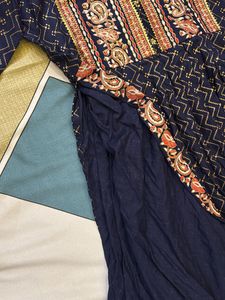 Blue Printed Naira Cut Suit