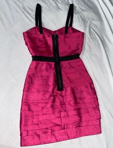 Bebe Lucca Hot Pink Short Dress XS(ORIGINAL)