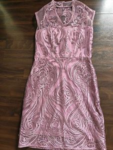 Elegant Lace Overlay Dress from the brand AND.