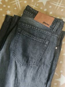 Stylish Wide Leg Grey Jeans