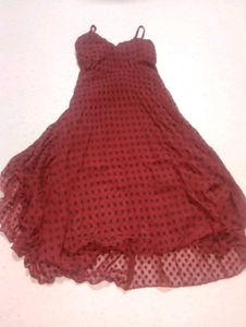 y2k sleeveless red dress