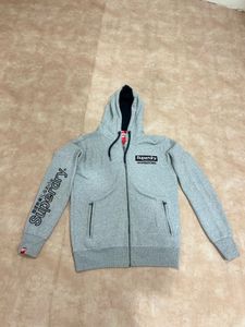 Superdry Grey Zip-Up Hoodie