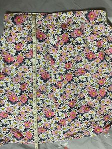 Printed Pink Cotton Skirt For Woman
