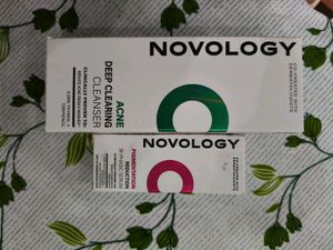 Novology Acne Cleanser & Serum Set