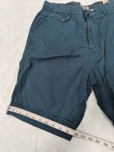 Men's Dark Blue Lyocell Chino Shorts