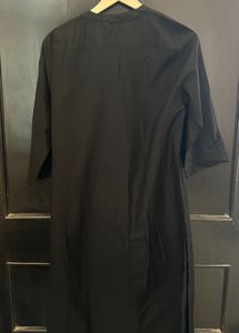 Elegant Black Kurta with Gold Embroidery