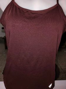 Tchibo Girls Maroon Cami Sports Tank