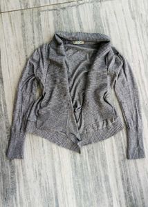 Gray Cardigan Sweater