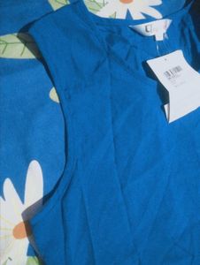 Blue Sleeveless Top