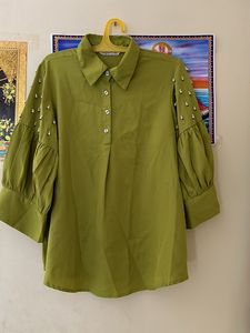 Auguri Green Colour Co-ord Set -XXL