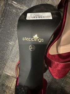 Burgundy Heeled Sandals