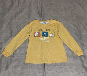 yellow full sleeve t-shirt