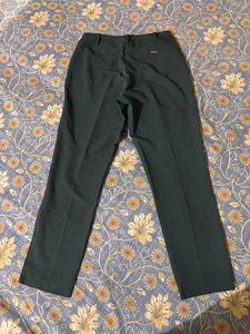 Bottle Green Straight Leg Pants