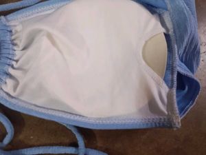 Light Blue Textured Bikini Top