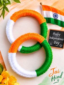 Handmade Tricolor Bangles
