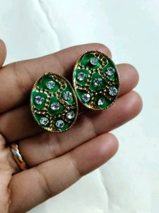 Vintage Green Earrings