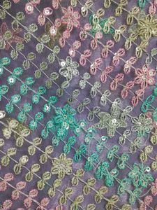 Beautiful Net Heavy Embroidery Saree