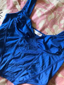 Vibrant Blue Corset Top