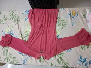 Coral Ruffled Sleeve Top