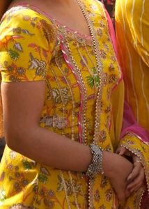 Elegant Yellow Embroidered Salwar Suit