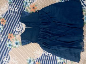 Girls Navy Blue Party Dress  NEW NOT USED