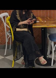 Elegant Chikankari Black Kurta Set