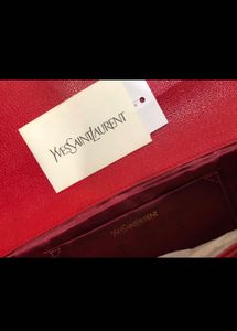 Yves Saint Laurent Red Clutch