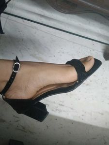 Black Block Heels