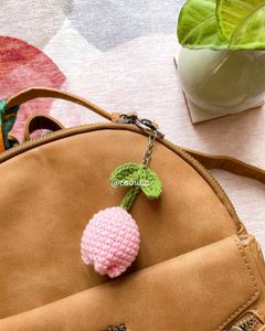 Crochet Tulip Keychain - Adorable!