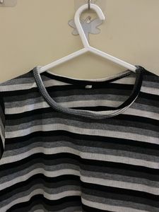 Striped Cropped T-Shirt
