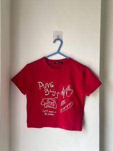 Red baby Tee