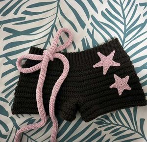Crochet Shorts with Star Detail