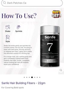 Sanfe Hair Building Fibers keratin fibres