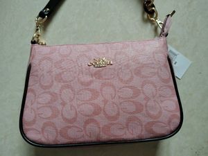 Coach Pink Signature Wristlet