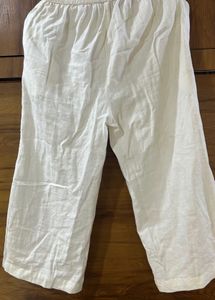 trendy linen white pants