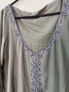 Hand Work Embroidery Shrug Or Anarkali