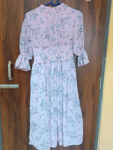 Chic Floral Print Midi Dress