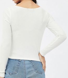 White Long Sleeve Top.