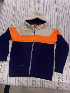 Colorblock Zip-Up Hoodie