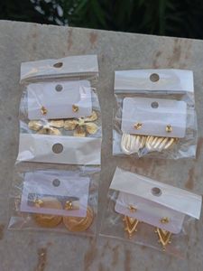 Golden Flower Earrings
