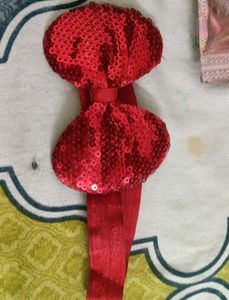 Sparkly Red Sequin Hair Bows