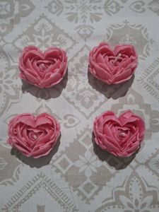 Heart Rose Candles (Set of 4) Gift Se