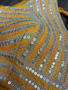 Stunning Yellow Sequined Blouse