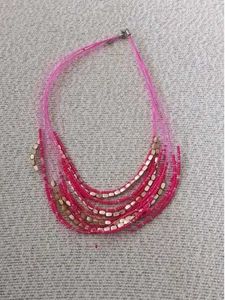 Layered Beaded Statement Necklace