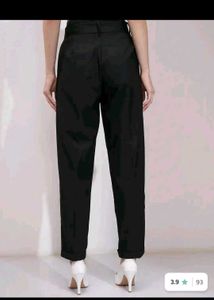 Chic Black Belted Trousers