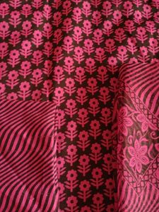 Pink &amp; Black Salwar Kameez Suit