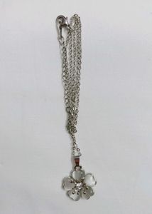 Girl's Crystal Rhinestone Flower Pendant Chain