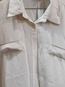 Classic White Button-Up Shirt