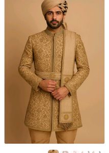Embroidered Zari Sherwani Set